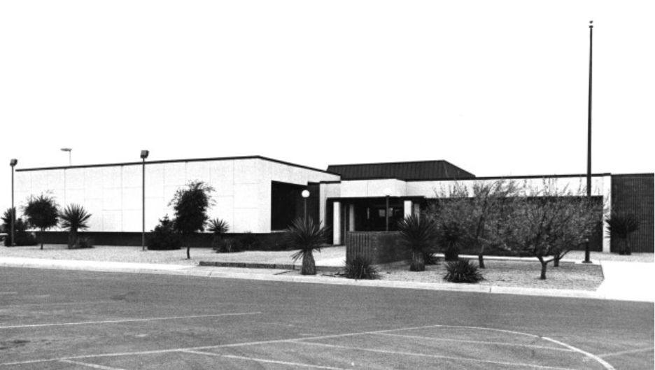 A vintage photo of the original East Branch library