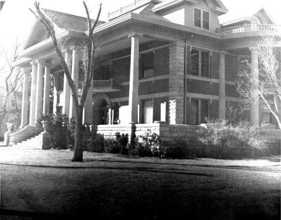 A vintage photo of the Mary E. Bivins home