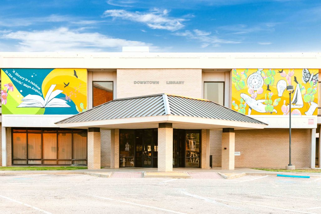 The exterior of Amarillo Downtown Library