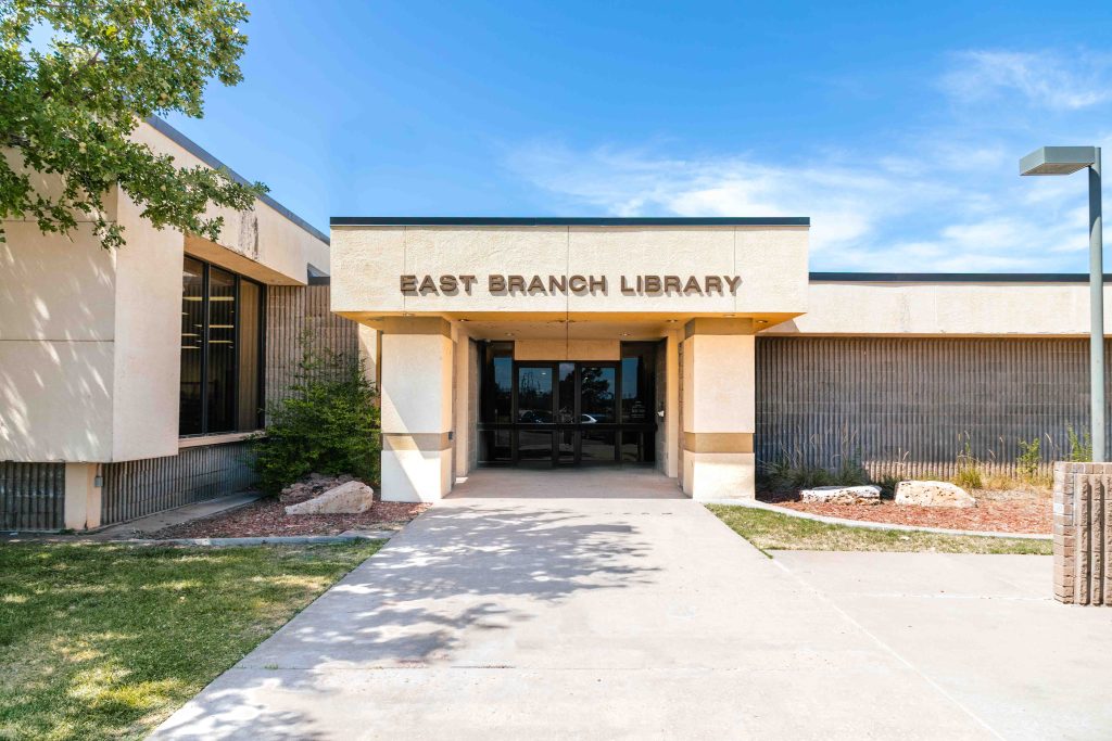 The exterior of the Amarillo Public Library East Branch