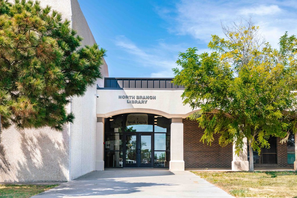 The exterior of Amarillo Public Library's North branch