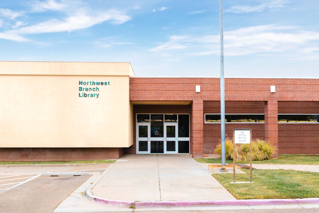 The exterior of Amarillo Public Library's Northwest Branch
