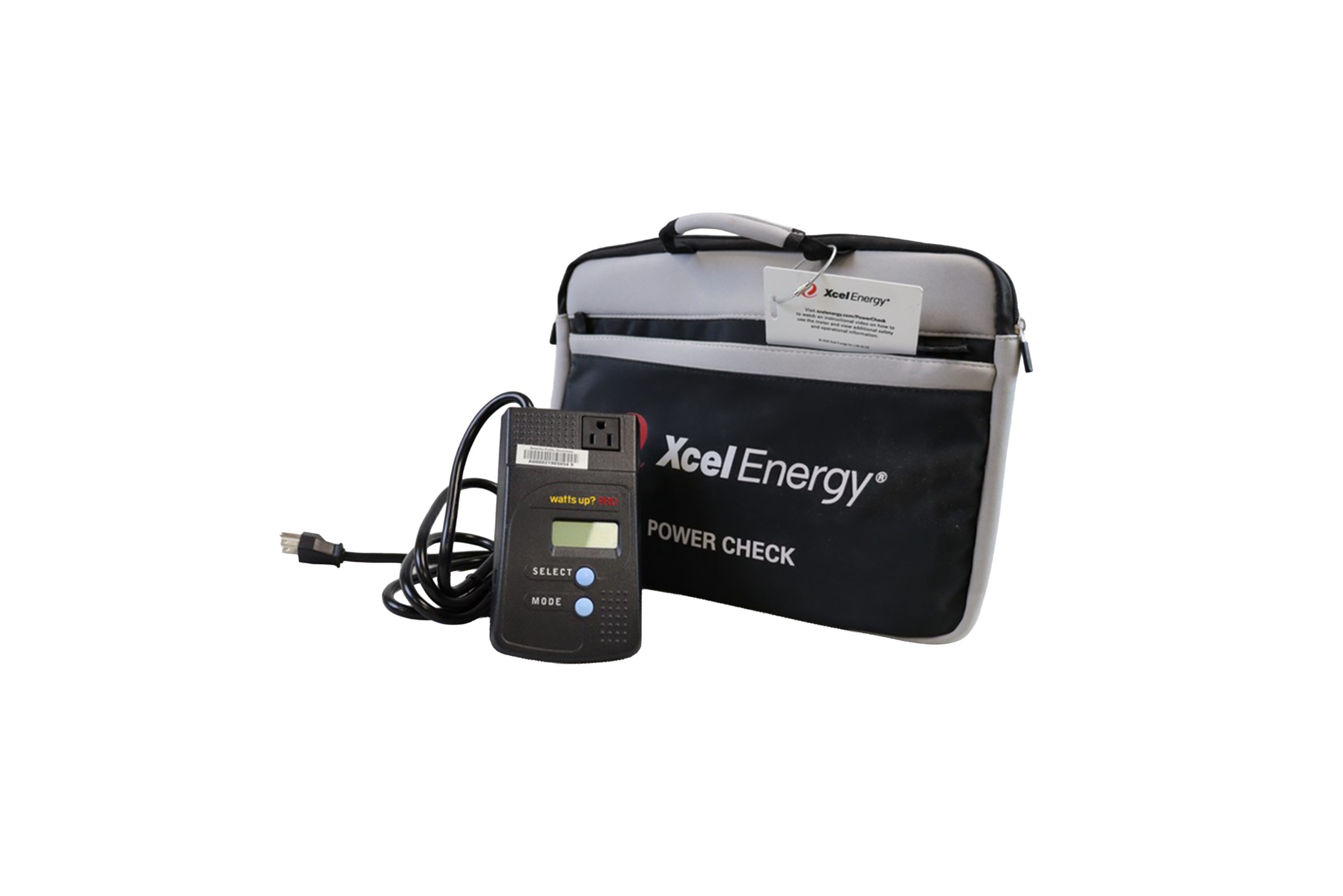 Xcel Energy branded power check meter