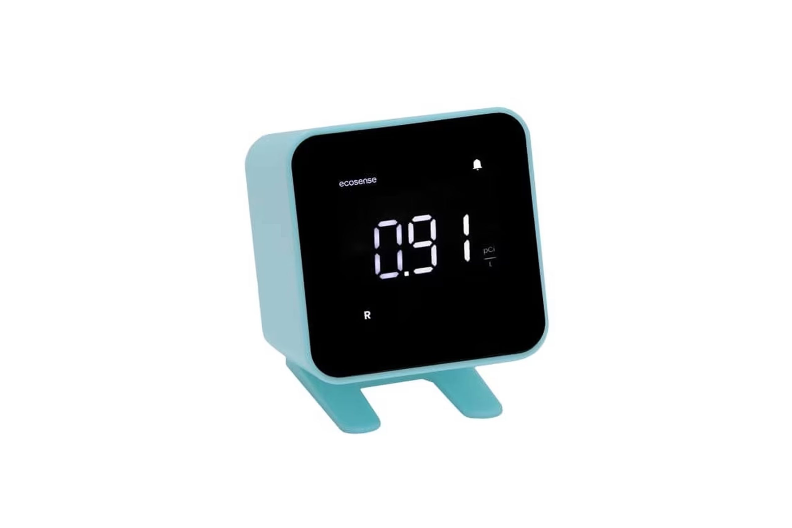 A small blue radon gas monitor