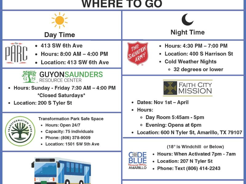 COA Cold Weather Shelter Information
