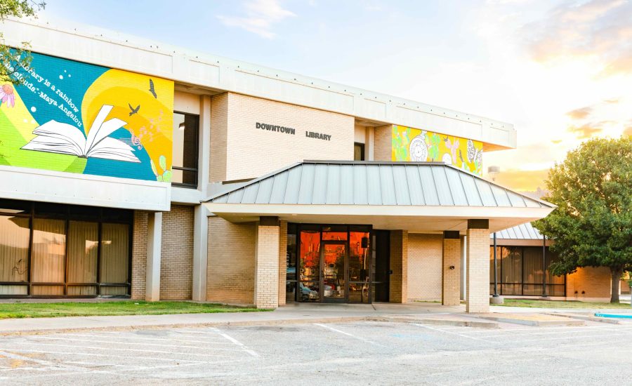 The exterior of Amarillo's Downtown Library