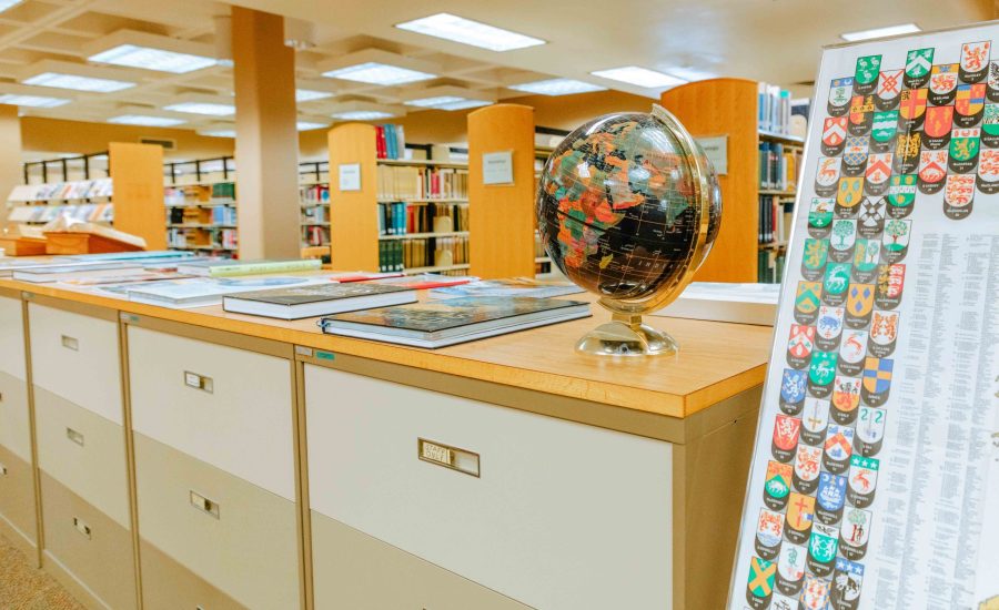 The staff-only genealogy section at the Downtown Library