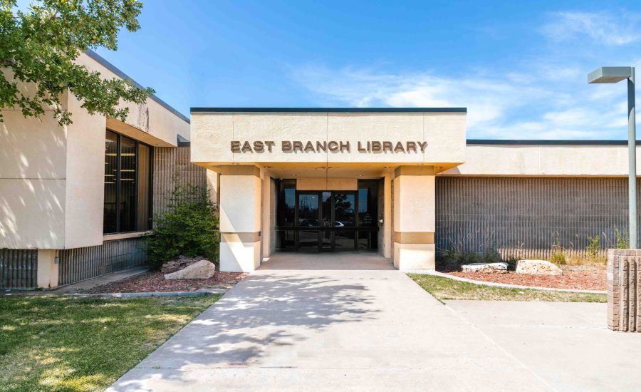 The exterior of the Amarillo Public Library East Branch