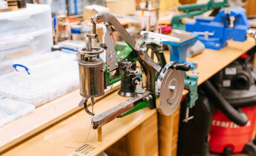 Leather sewing machine