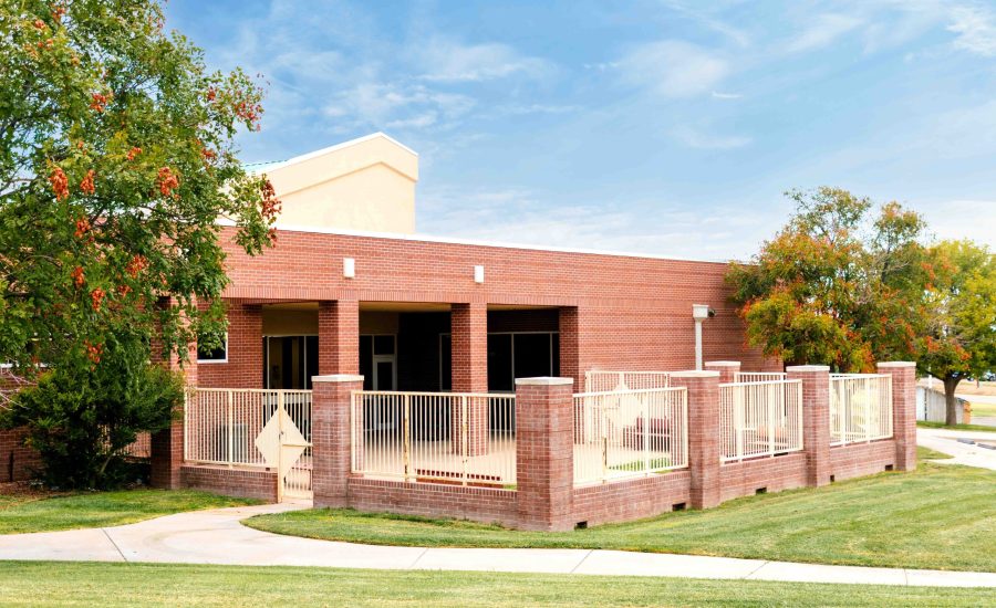 The outside of the Northwest Branch's outdoor patio